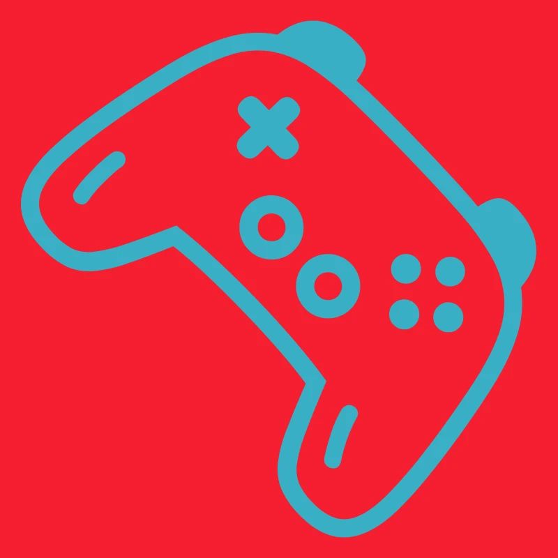 Türkise Controller-Silhouette