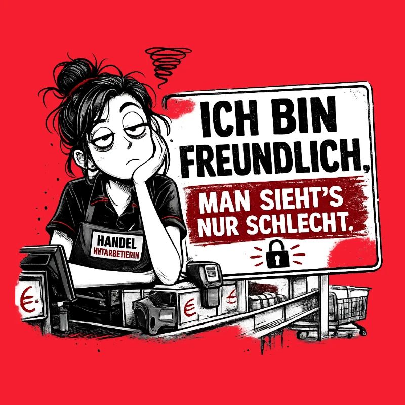 Ich bin freundlich. Man sieht’s nur schlecht.