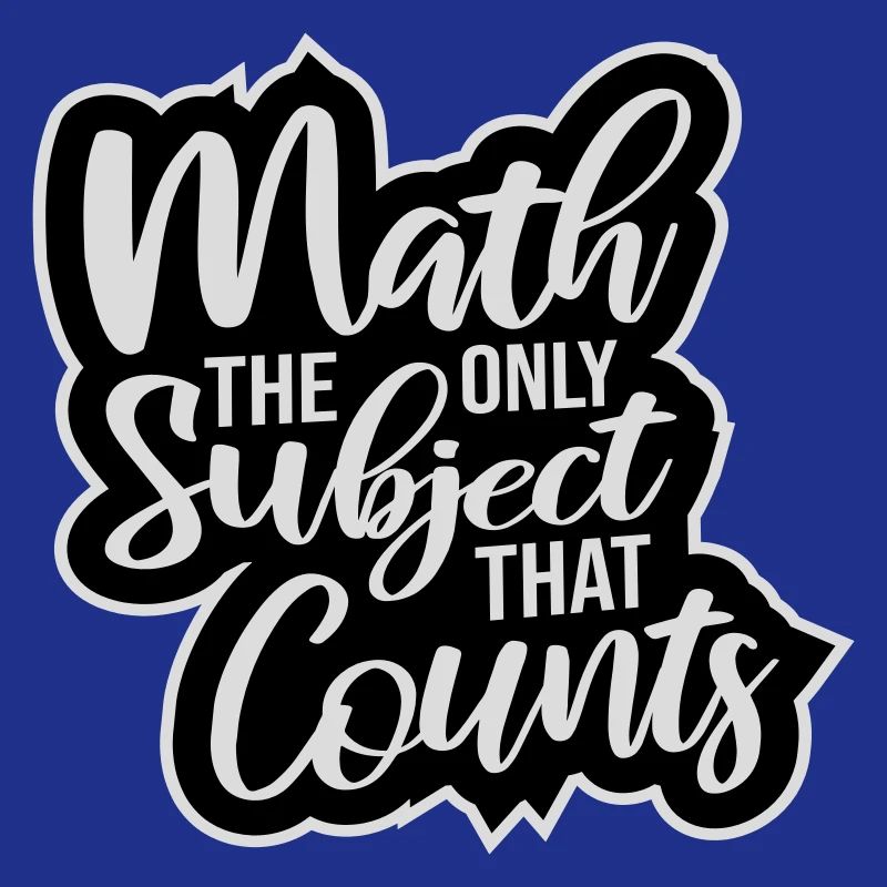 Math The Only Subject That Counts Nerd Mathe Logo