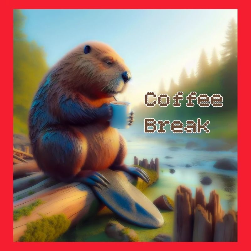 Biber Kaffeepause