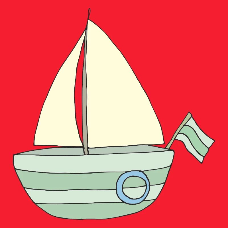Playful sailboat pattern