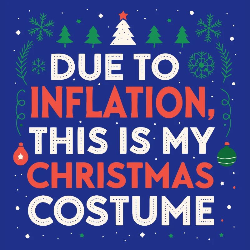 Weihnachtskostüm angesichts der Inflation