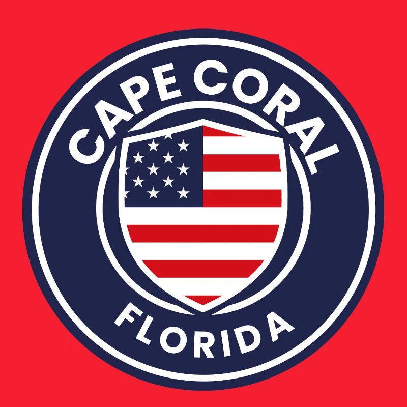 Blason du drapeau de Cape Coral en Floride