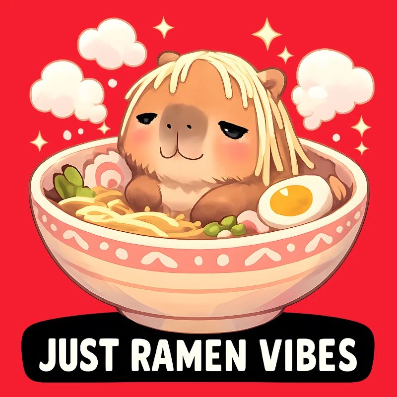 Capybara mit Ramen Vibes