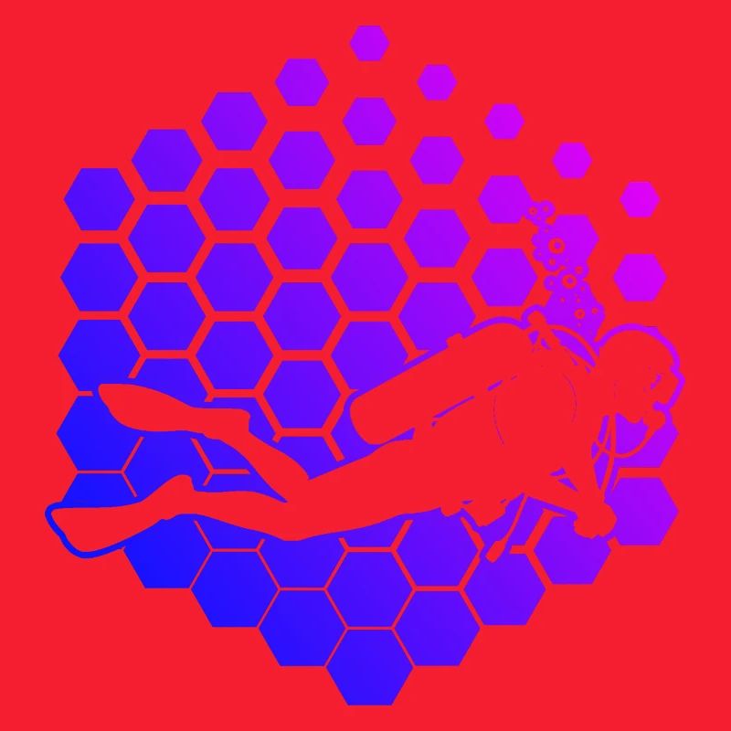 Conception vintage de plongée pour la plongée