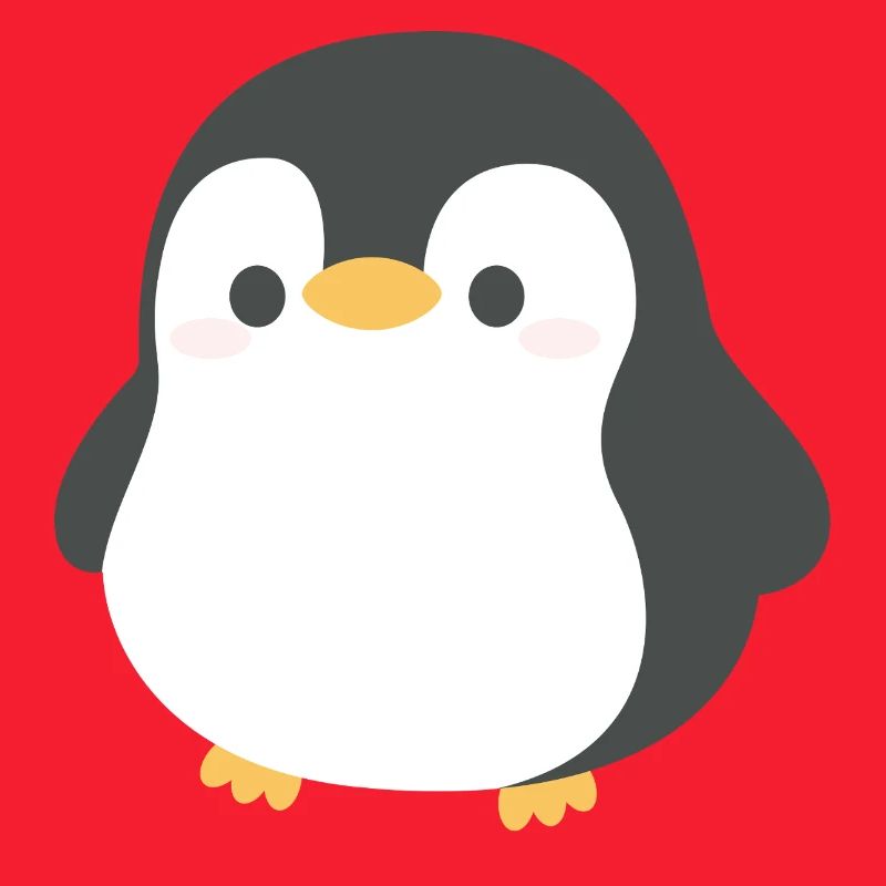 Chibi Penguin Silhouette