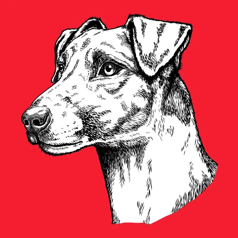 Foxterrier Glatthaar Portrait