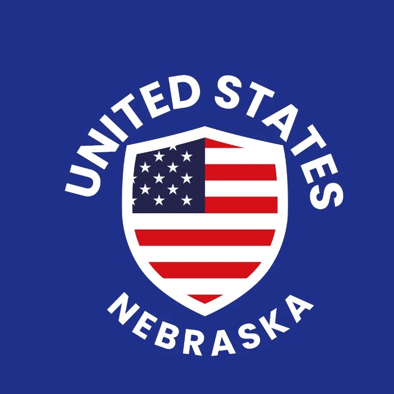 Nebraska Flag Shield Patch