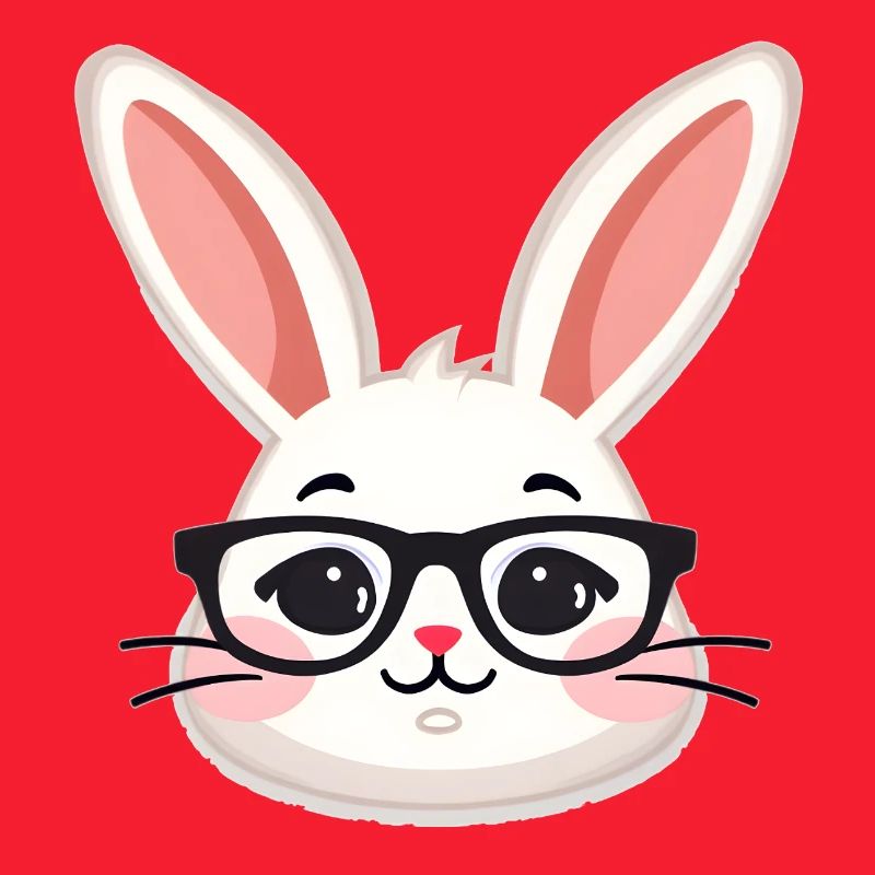 Rabbit with glasses
