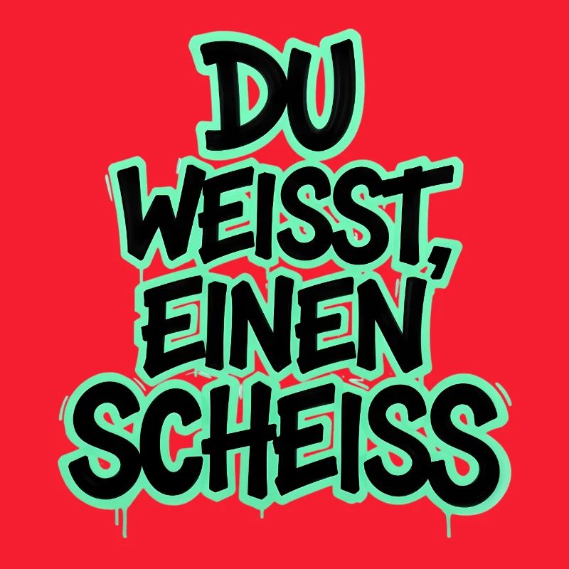 Du weißt, einen Scheiß Graffiti