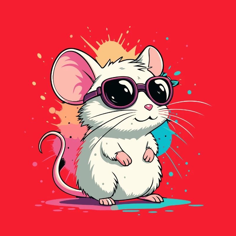 Mouse Chic Neonbrillen