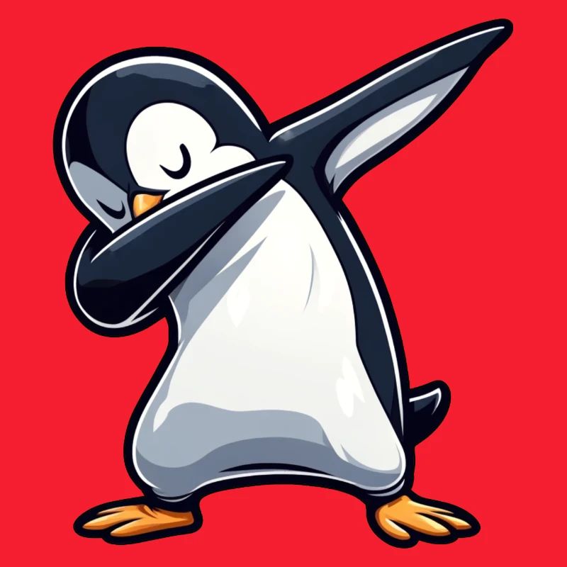 Pingouin Dab Dabbing Cool Décontracté