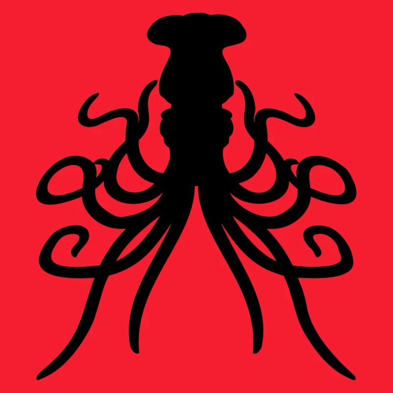 Octopus Octopus Octopus Squid Cephalopod Silhouette