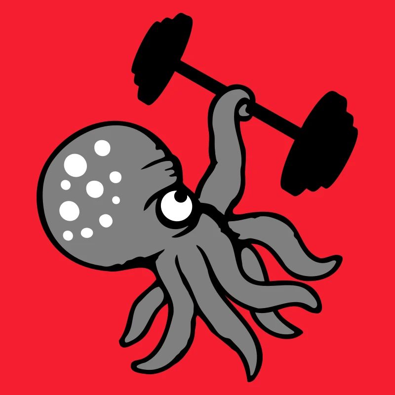 Octopus Bodybuilder Gym Gym de musculation