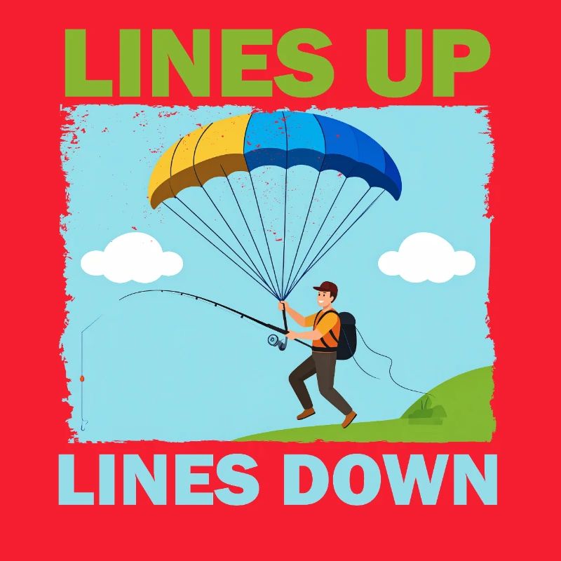 Abenteuer beim Paragliding mit Linien