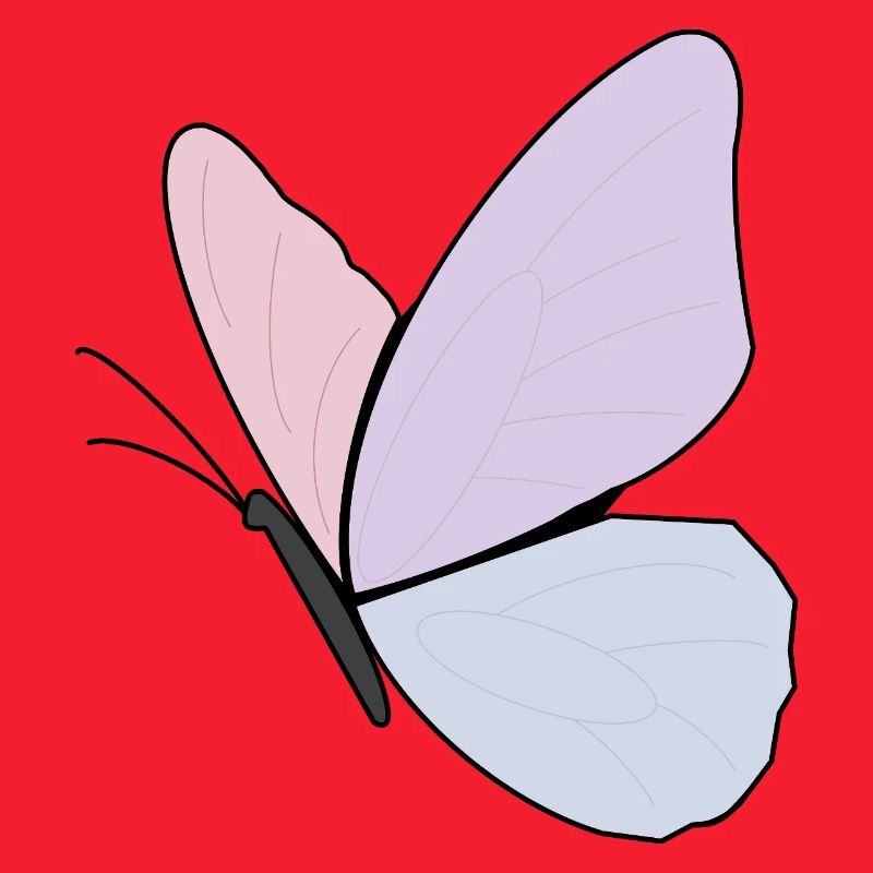 Conception de papillon pastel