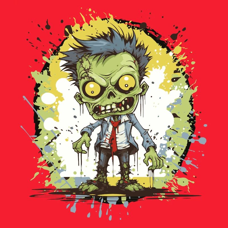Zombie Comic Splatter