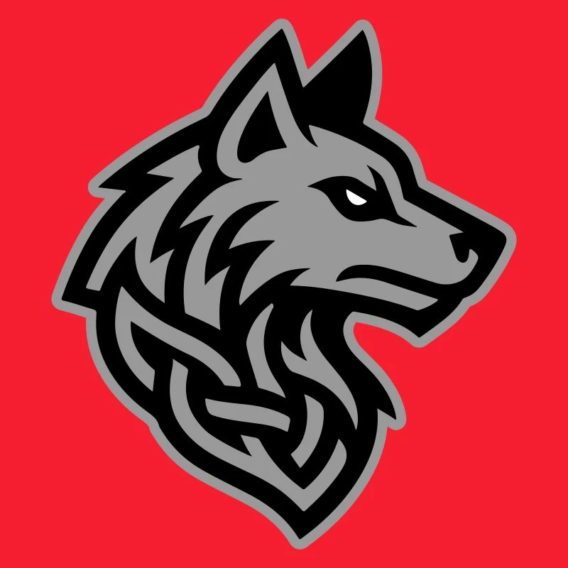 Wolf Kopf Wikinger