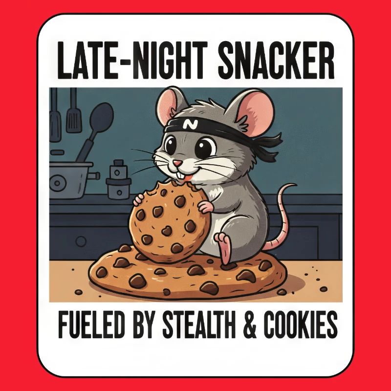 Snack de nuit animé Cute Mouse Cookie Ninja