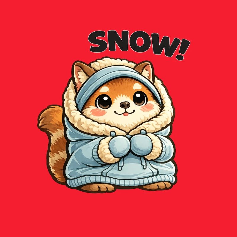 Renard en pull d’hiver