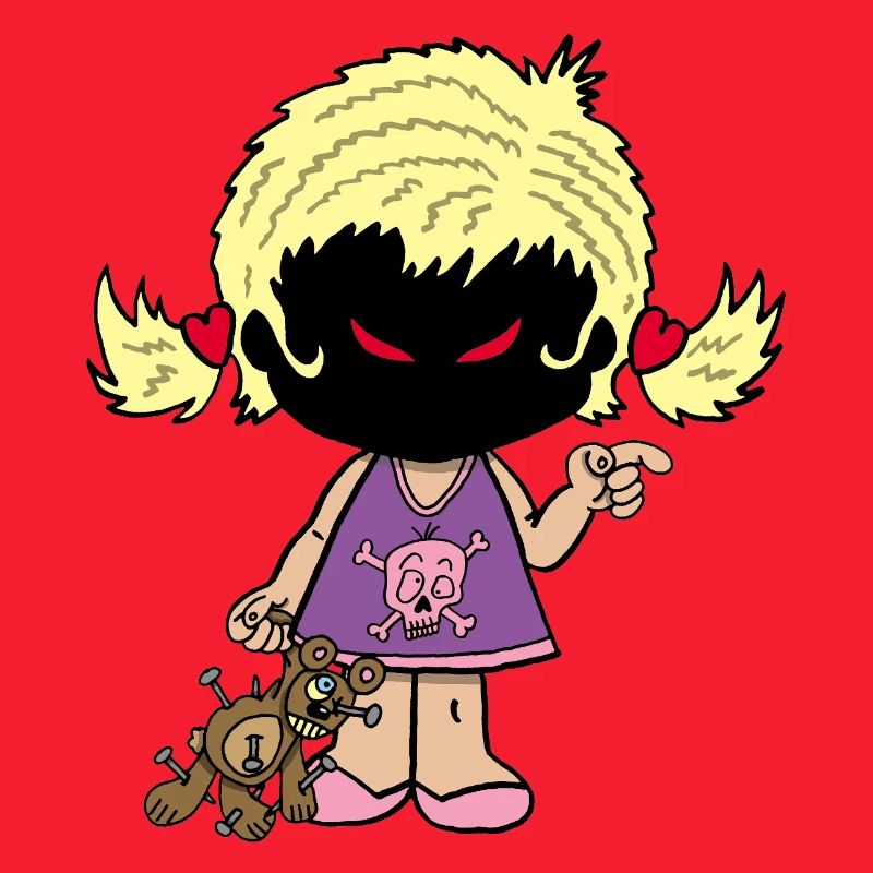 Dämonisches kleines Mädchen