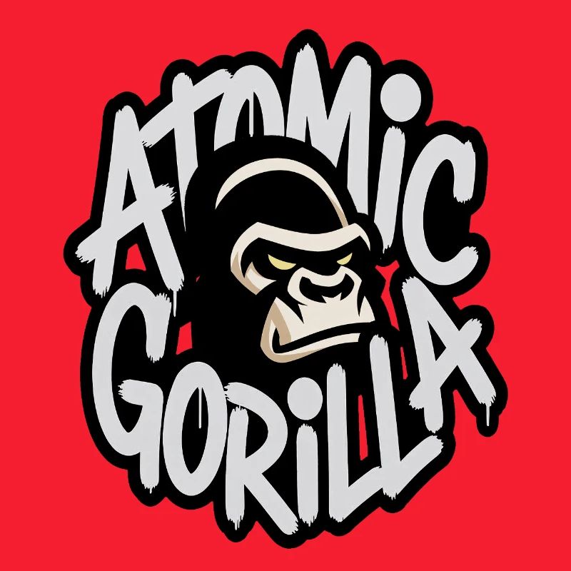 Atom-Gorilla-Graffiti-Emblem