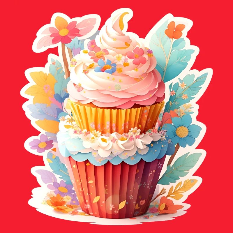 Cupcake aux fleurs