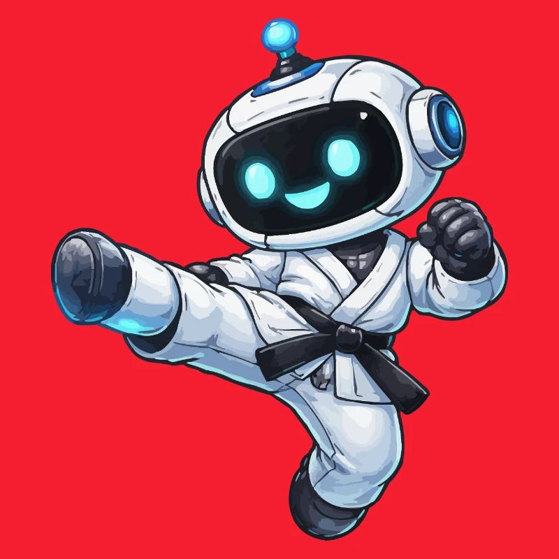Robot de combat en karaté