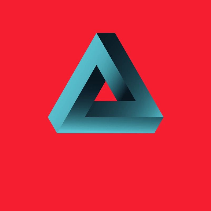 illusion optical illusion triangle nerd geek tri