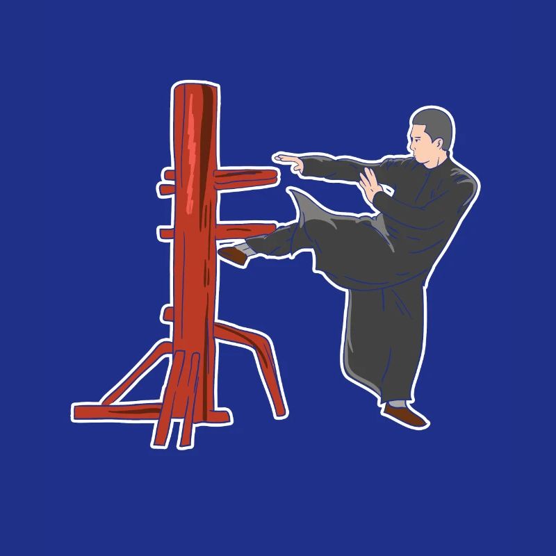 Pose de combat de Wing Chun