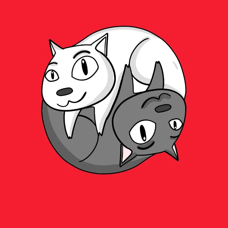 Yin Yang Cat