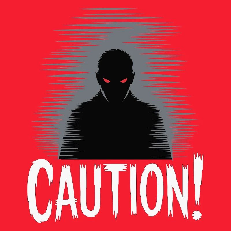 Dark Shadow Caution Graphic