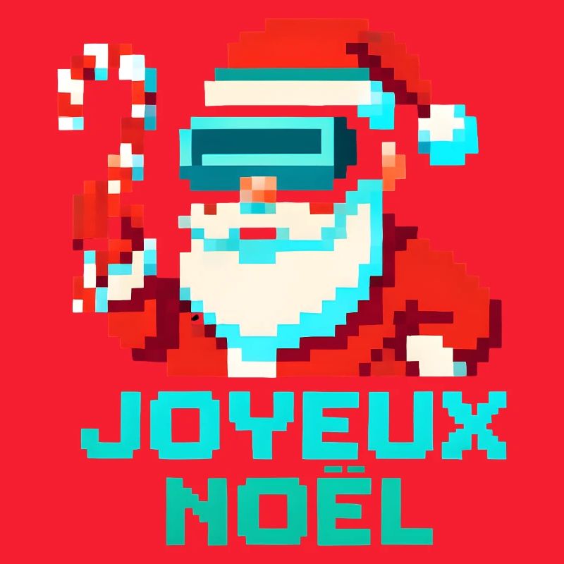 Santa Pixel VR Joyeux Noël