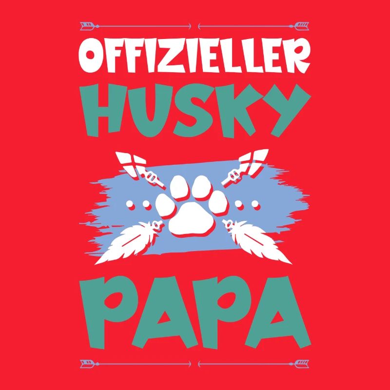 husky hunde papa