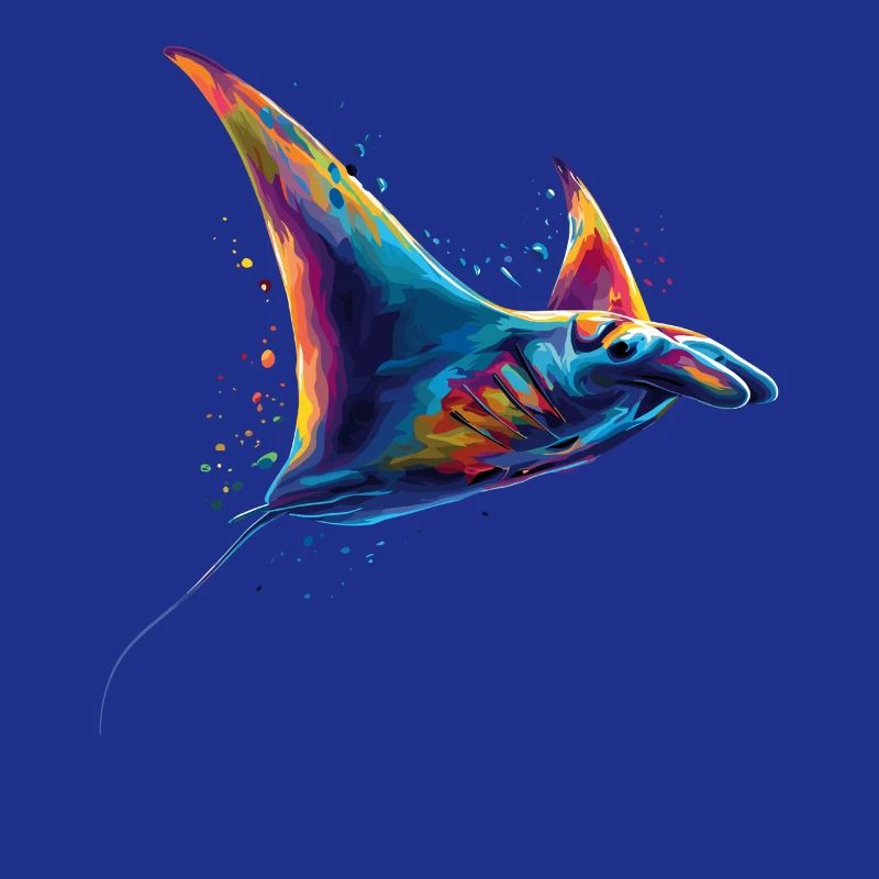 Manta Ray, Devil Ray, Stingray, Diver