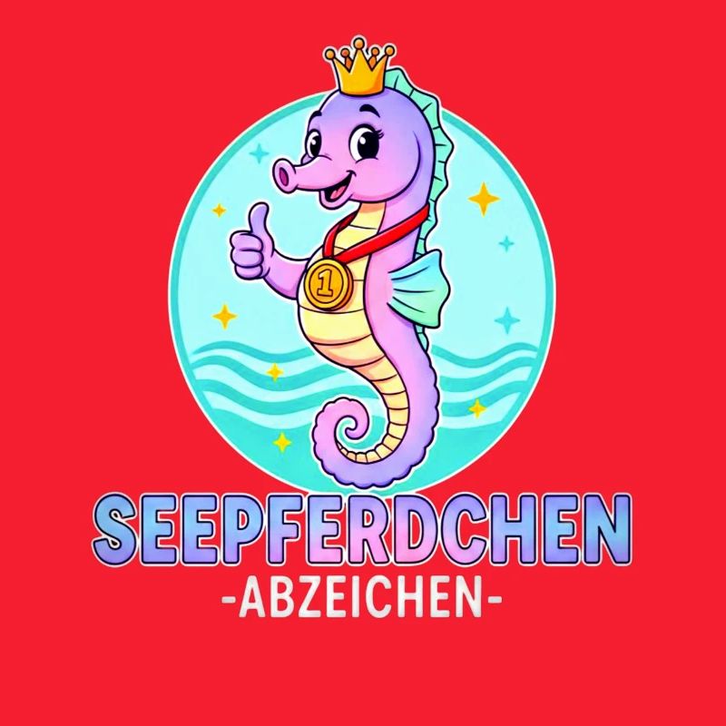 Seepferdchen Abzeichen mit Farbverlauf