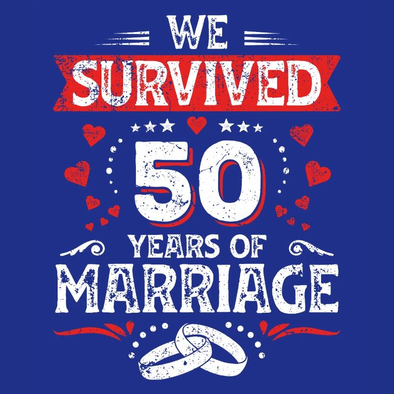 50 Hochzeit Jahrestag Ehemann Ehefrau Ehe
