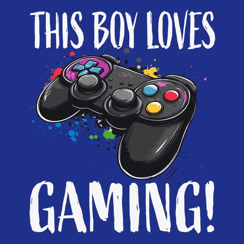 Boy Loves Gaming Controller