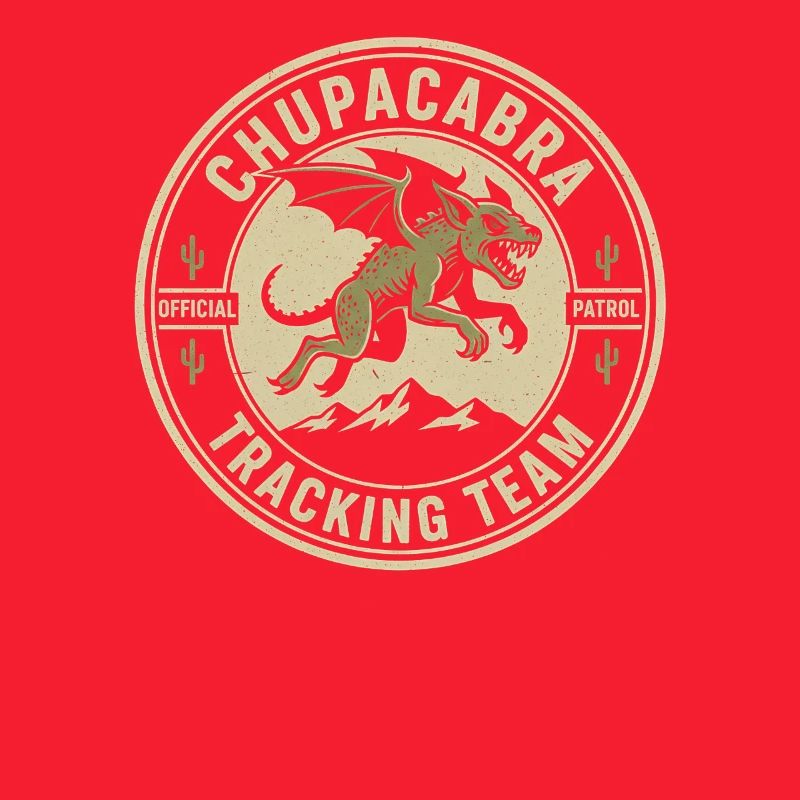 Chupacabra Pursuit Team Drôle Cryptide Chupac