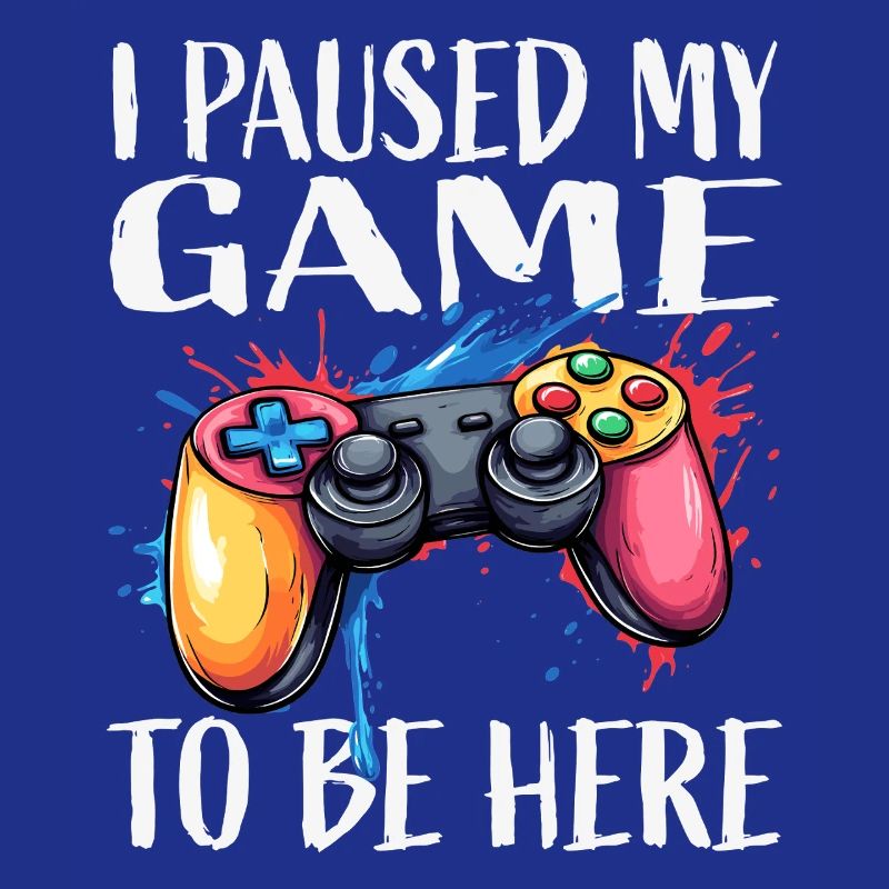 Gamer Pause Controller Farbexplosion