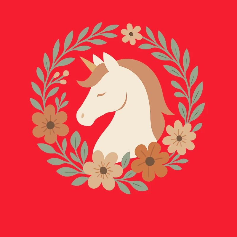 Boho Einhorn Blütenkranz, Sanfte Träume