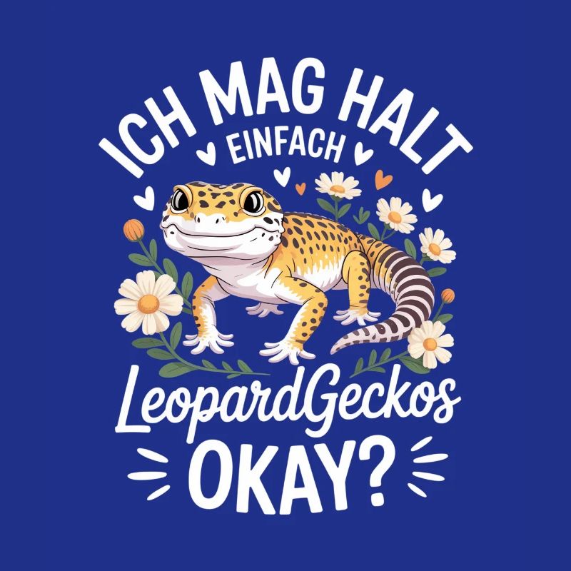 Charme LeopardGecko avec des fleurs