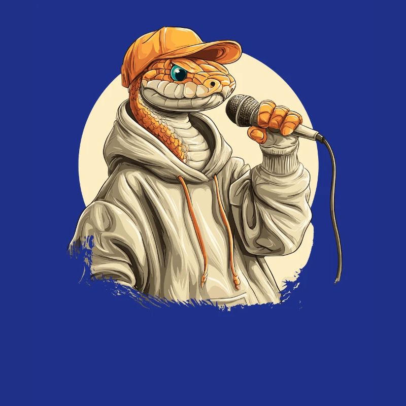 Serpent rapeur en sweat à capuche