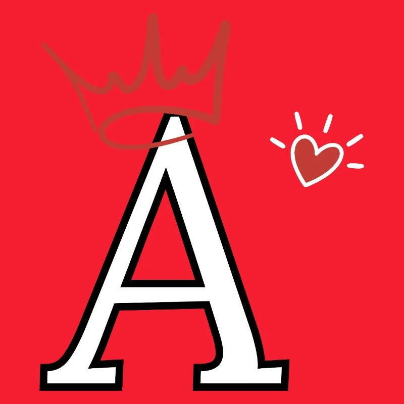 Heart Crown Letter
