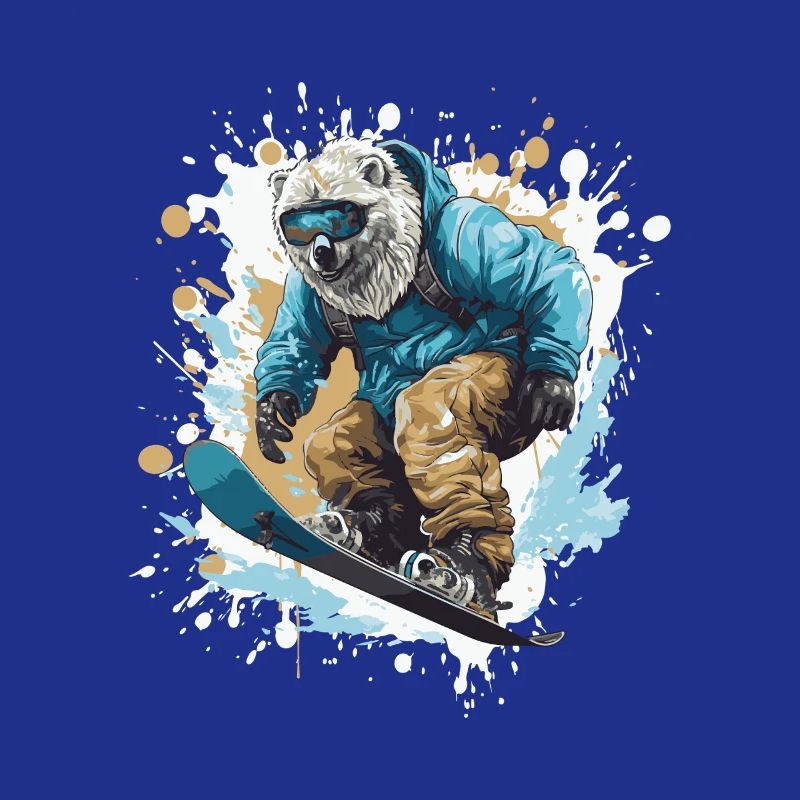 Polar Bear Snowboard Polar Bear
