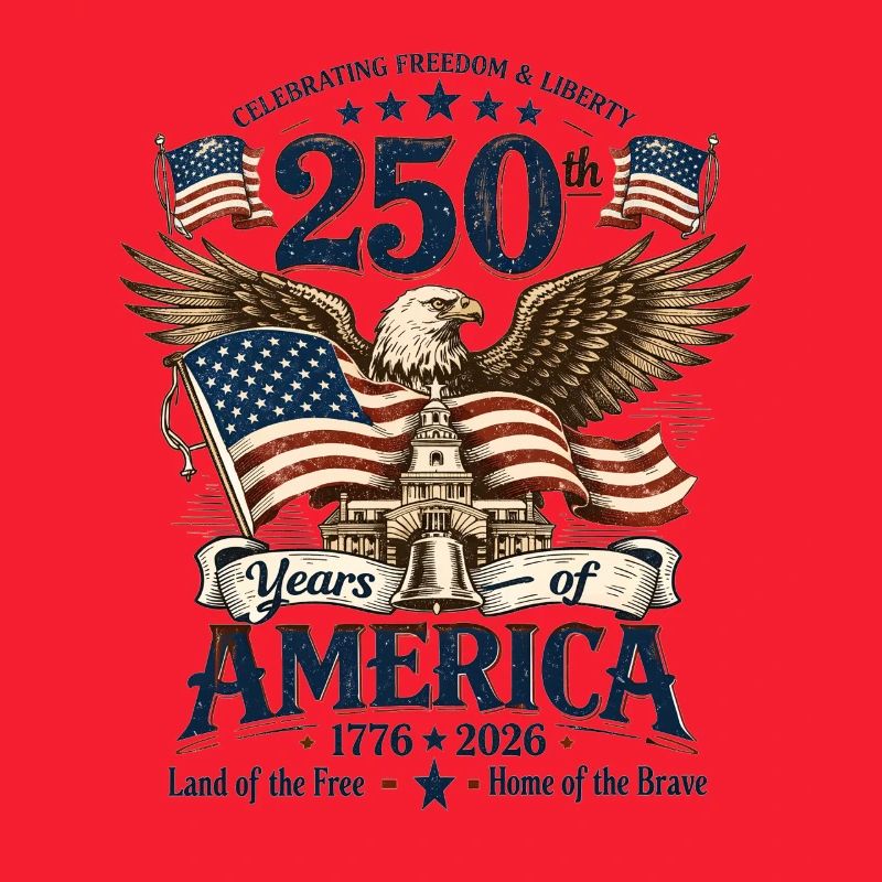 USA 250 Years Eagle Emblem