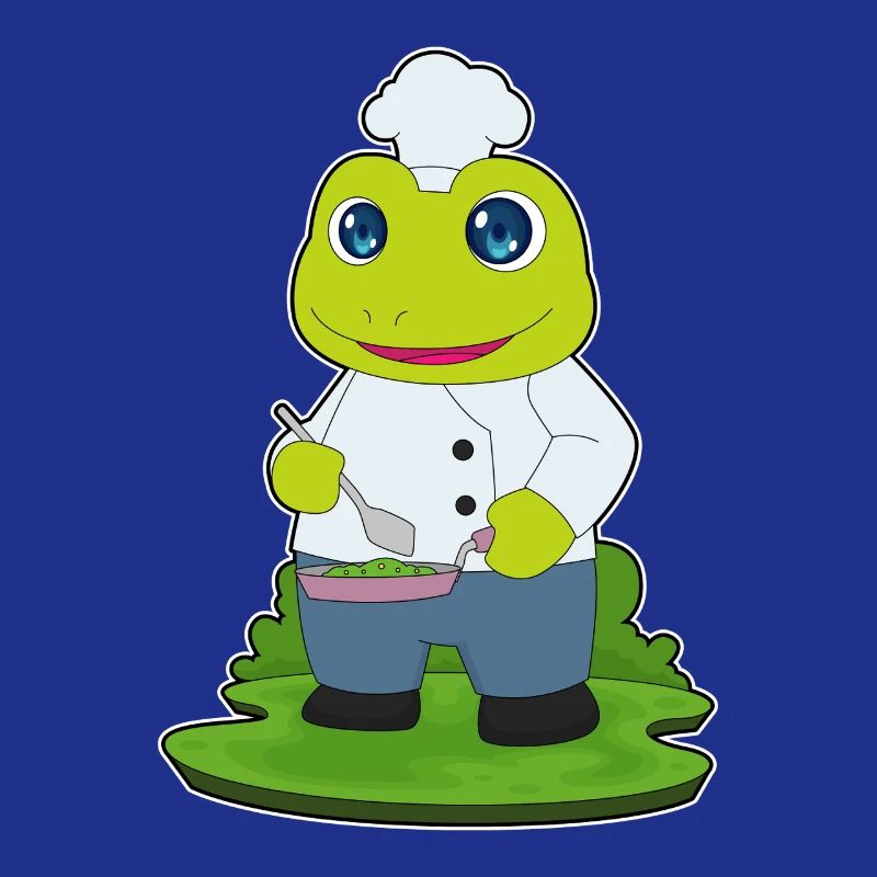 Cuisson à la poêle de cuisson à grenouilles