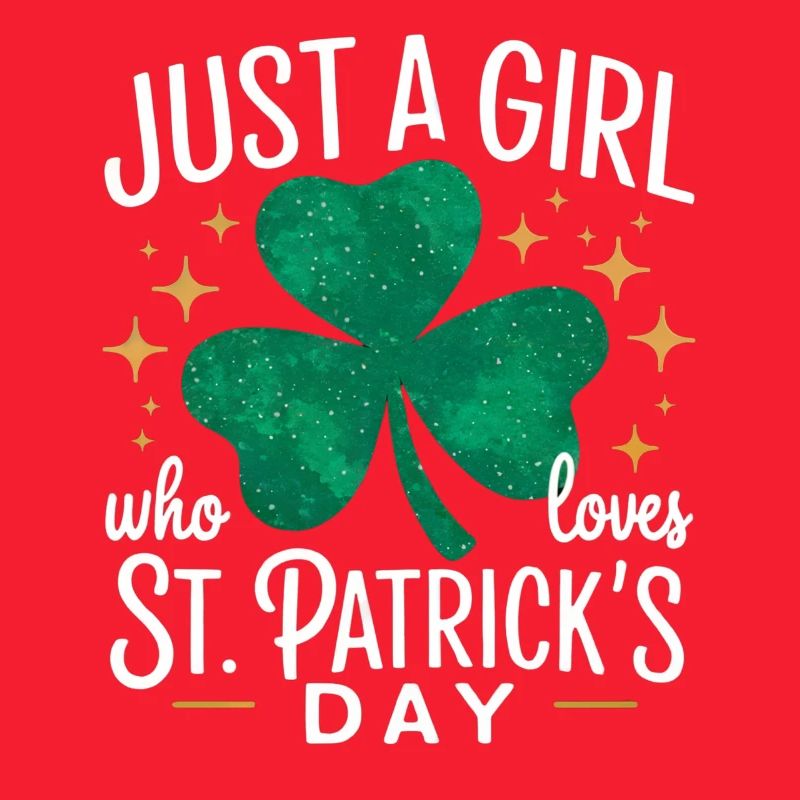 Nur ein Mädchen liebt St. Patrick's Day