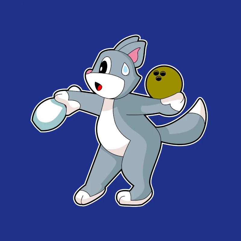 Quille de boule de bowling Chat