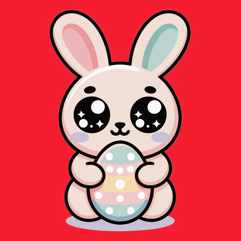 Easter Bunny Shirt – Cute Bunny with Easter Egg